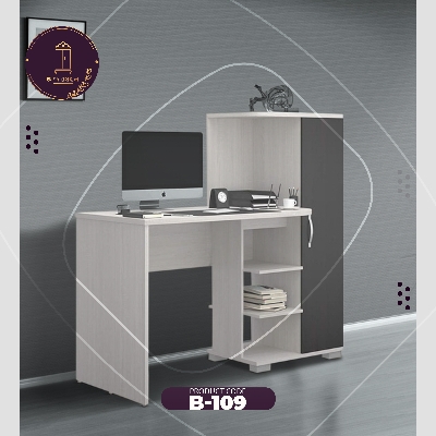 Picture of Andormahal Melamine Laminated Board Reading Table/laptop table with big book shelf - 3.5ft by 4.5ft by 16inch