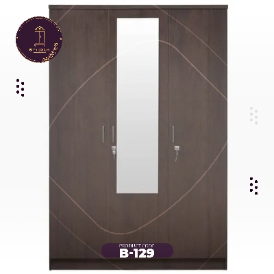 Picture of AndorMahal MDF Stylish 3 Door Almirah - 6ft by 4ft by 16inch