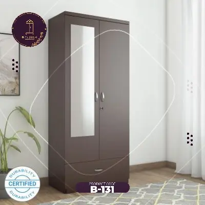 Picture of Andormahal MDF 2part Almirah with Drawer - 6ft by 2.5ft by 16 inch