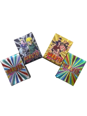 Picture of 54 Pc Naruto Silver Plastic Waterproof Cards - Anime Playing Golden Card Deck Pack With Minato, Itachi, Sakura, Kakashi - Merchandise Gift for Kids & Adults - 55 Pieces of Cards in 1 Box
