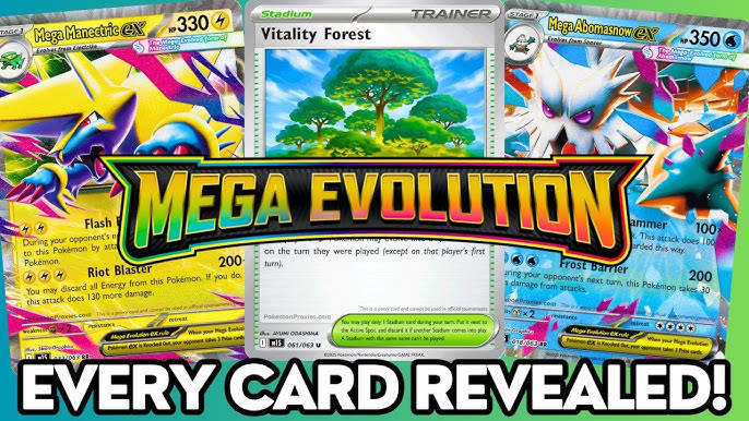Picture of Pokemon TCG Mega Evolution 9 Cards in 1 Pack Mastercopy - Scarlet & Violet Set Booster Pack Bundle