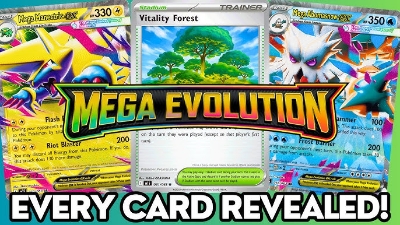 Picture of Pokemon TCG Mega Evolution 9 Cards in 1 Pack Mastercopy - Scarlet & Violet Set Booster Pack Bundle