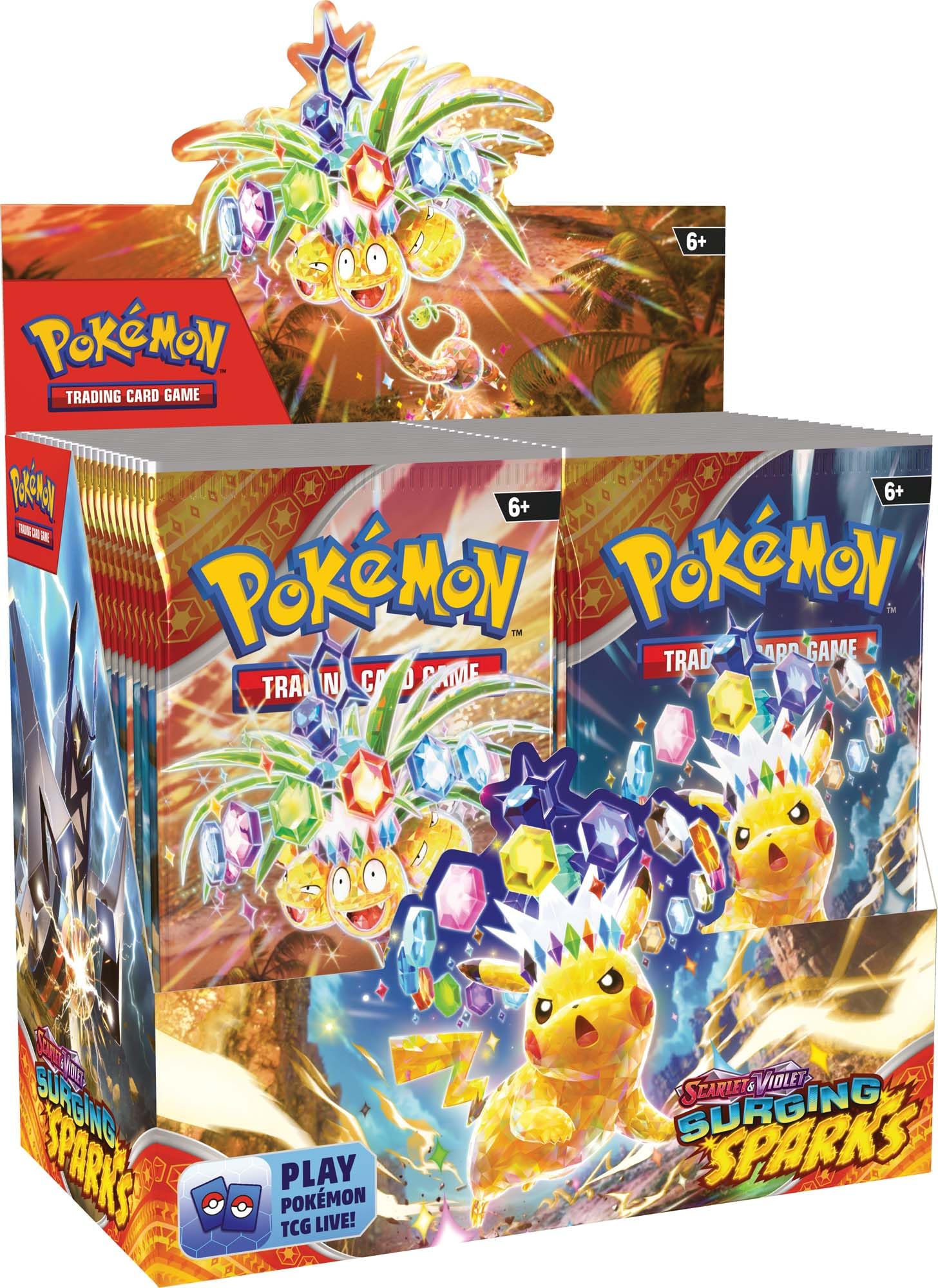 Picture of Pokemon TCG Trading Card Game Surging Sparks Mastercopy - 32 Cards in 4 Packs