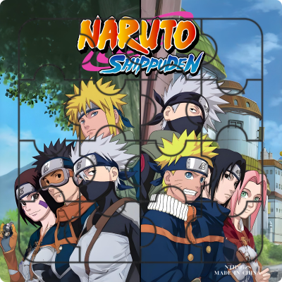 Picture of 3D Jigsaw Puzzle Anime Set 3 Puzzle Designs in 1 Set - 6 Inch puzzles for children & adult, friends and family - 16 Pc Puzzle of Naruto , Demon Slayer , One Piece Cartoon Puzzles