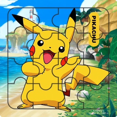 Picture of 3D Jigsaw Puzzle Pokemon Set 3 Puzzle Designs in 1 Set - 6 Inch puzzles for children & adult, friends and family - Pikachu Squirtle Mew 16 Pc Puzzle