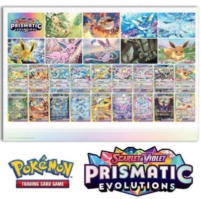 Picture of Pokemon TCG Prismatic Evolutions 10 Cards in 1 Pack Mastercopy - Scarlet & Violet Set Booster Pack Bundle