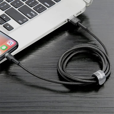 Picture of Baseus USB Cable for iPhone 11 12 Pro Max Xs Xr X 2.4A Fast Charging Cable for iPhone Cable 7 SE 8 Plus Charger for iPad air-1M