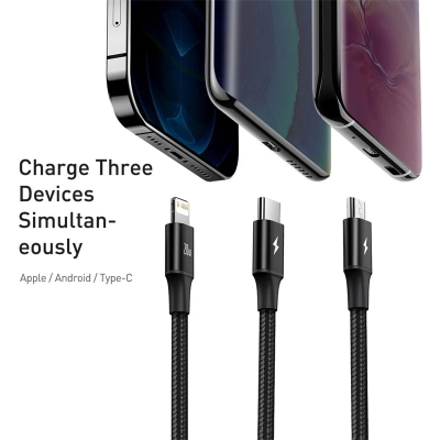 Picture of Baseus Rapid Series 3-in-1 Data & Charging Cable