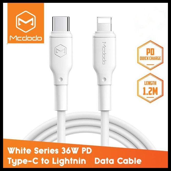 Picture of Mcdodo CA-729 Type C to Lightning Charging Cable PD Series 1.2m For iPhone 14 13 12 Promax 11promax XS