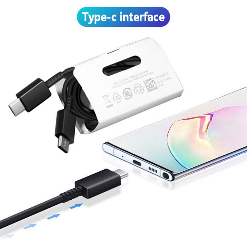 Picture of Samsung 5A Type C to C Cable 25W 45W PD 3.2 to Usb Cable Galaxy Z Fold S20 S21 S22 S23 S24 2/3 5G Tab S7 Charger cable Black