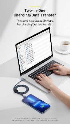 Picture of Baseus PD 20W USB C Cable For iPhone 13 12 11 Pro XS Max XR Mini Fast Charging Charger Type C Cable For iPad USBC Data Wire Cord