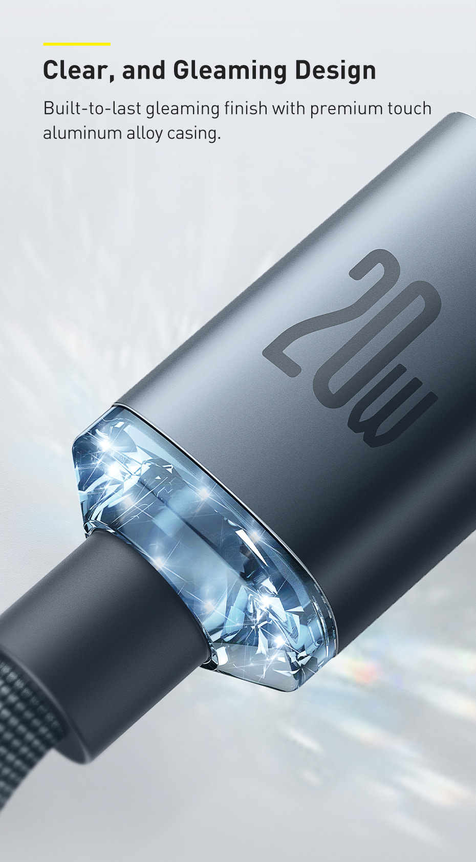 Picture of Baseus PD 20W USB C Cable For iPhone 13 12 11 Pro XS Max XR Mini Fast Charging Charger Type C Cable For iPad USBC Data Wire Cord