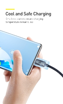 Picture of Baseus 100W USB Type C Cable for All Phone Supercharge 5A 100W Fast Charging USB-C Charger Cable for Phone Cord