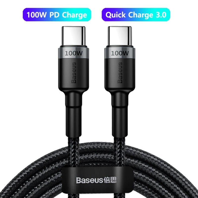 Picture of Baseus 100W USB C To USB Type C Cable USBC PD Fast Charger Cord USB-C Type-c Cable 2M