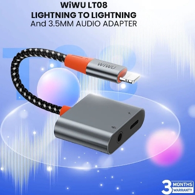 Picture of WiWU Lightning to Lightning & 3.5mm Audio Converter