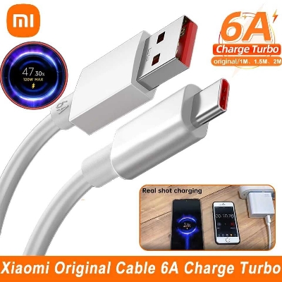 Picture of xiaomi 6A Type C Data Cable For Xiaomi 12 12S 12T Pro Mi10 Ultra Mix4 Note11 11T Pro+ 5G