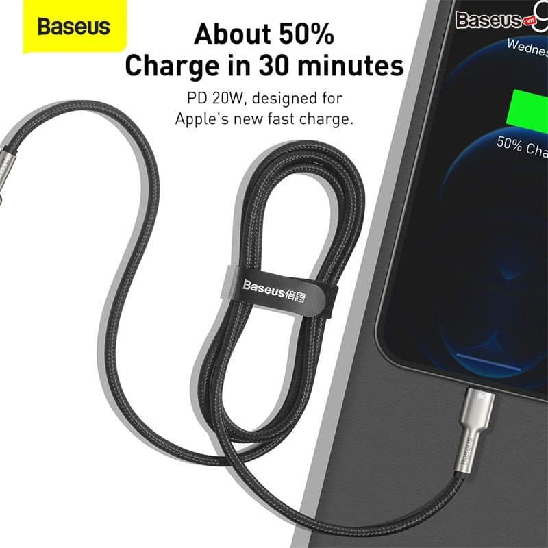 Picture of Baseus Cafule Series Metal Data Cable Type-C to iP PD 20W-1m For 11/12/13 se