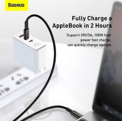 Picture of BASEUS TYPE-C TO TYPE-C 100W FAST CHARGING DATA CABLE