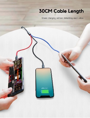 Picture of Baseus 3 in 1 USB Cable 3.5A Micro USB Type C Charging Lighting cable - 1.2 M