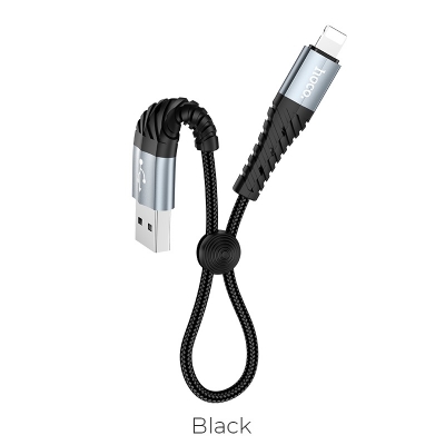 Picture of Hoco X38 Lightning Charging Cable for iPhone 25cm- Black - Cable Protector
