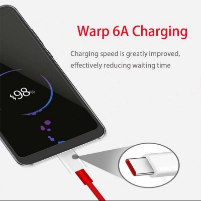 Picture of Official Oneplus 7T pro 7T Warp Fast Charger cable 6A Dash Quick USB Type-C data cable for One plus 7Pro 7 6T 6 5T 5 - Cable Protector