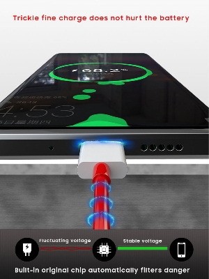 Picture of Official Oneplus 7T pro 7T Warp Fast Charger cable 6A Dash Quick USB Type-C data cable for One plus 7Pro 7 6T 6 5T 5 - Cable Protector