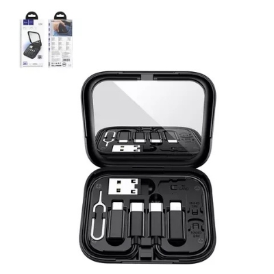 Picture of HOCO U114 Multi-Function 3A Phone Cable Storage Suit For Samsung Xiaomi Micro USB Charging Data Cords For iPhone 14 13