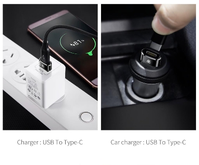 Picture of Baseus 3A Mini Type-C Female to USB Male Adapter Converter