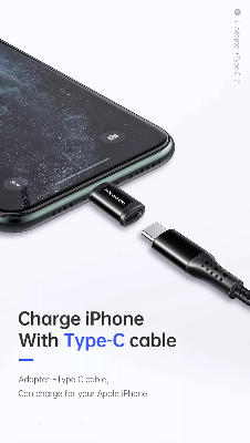 Picture of Mcdodo 3A OTG Adapter USB Type C to Lightning (not support earphone)