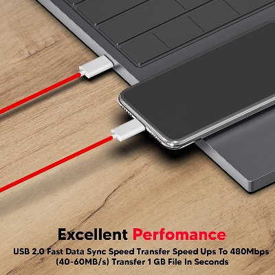 Picture of Official Oneplus 7T pro 7T Warp Fast Charger cable 6A Dash Quick Type-C To Type-C data cable for One plus 7Pro 7 6T 6 5T 5 - Cable Protector