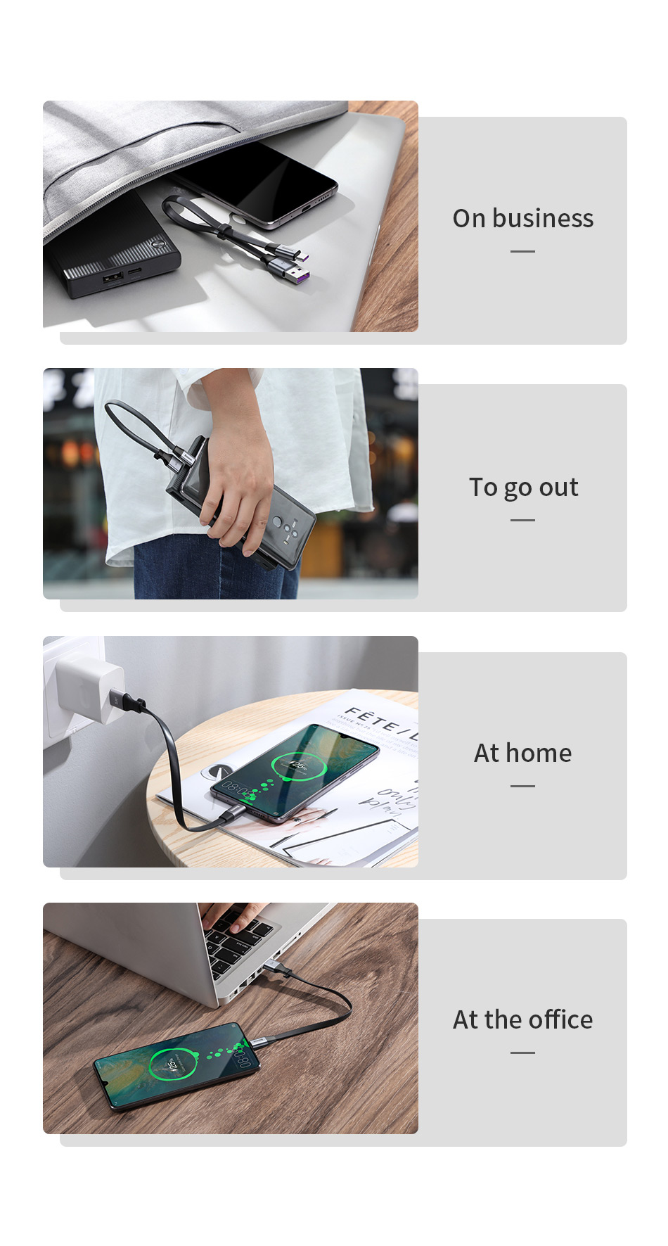 Picture of Baseus 5A Supercharge USB Type C Cable Quick Charge 3.0 40w cable