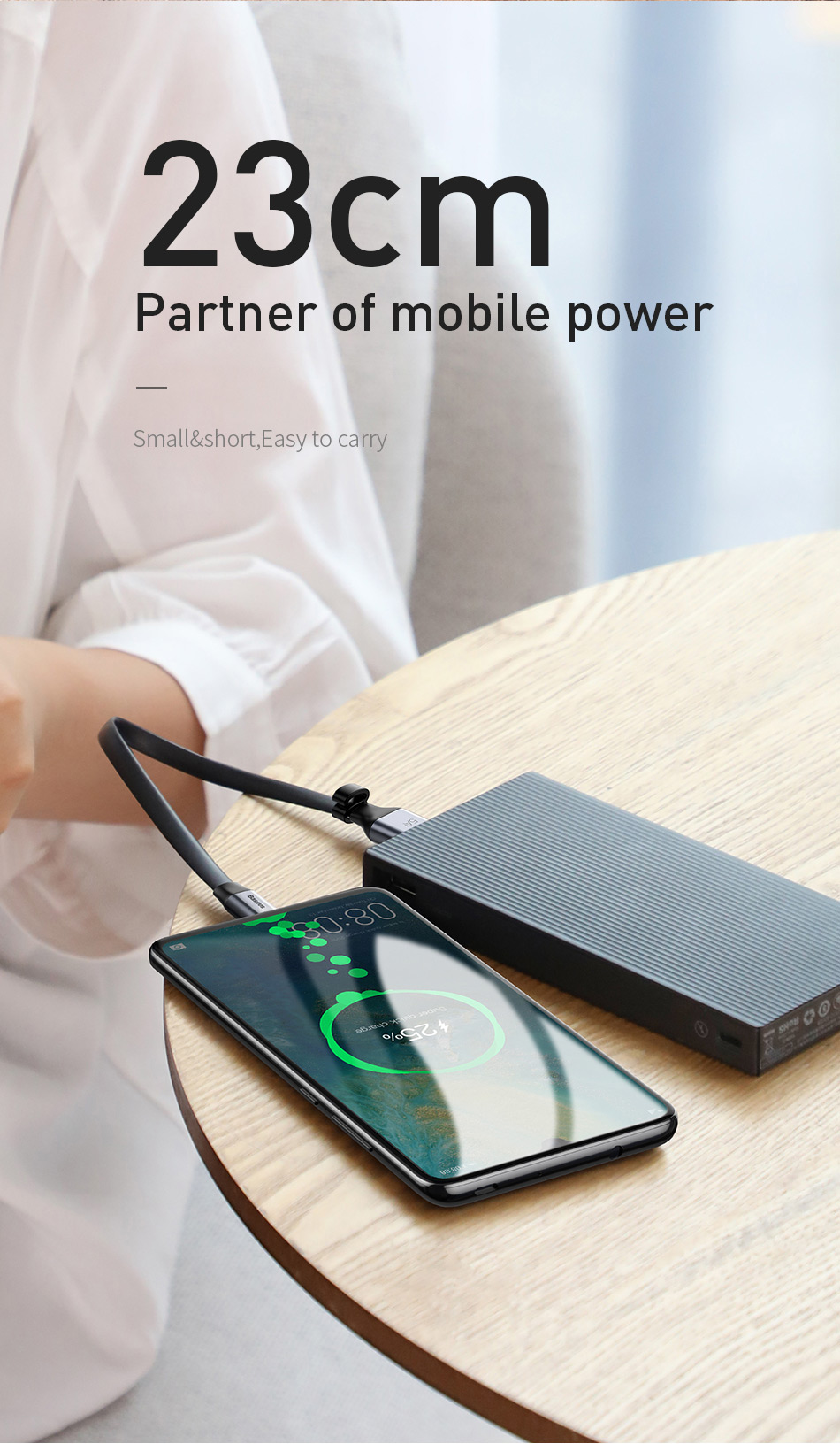 Picture of Baseus 5A Supercharge USB Type C Cable Quick Charge 3.0 40w cable