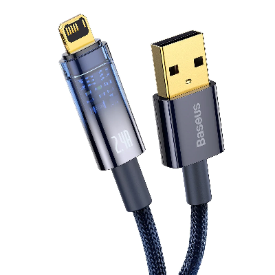 Picture of Baseus Lightning Explorer Series Auto Power-Off Fast Charging Data Cable USB to IP 2.4A