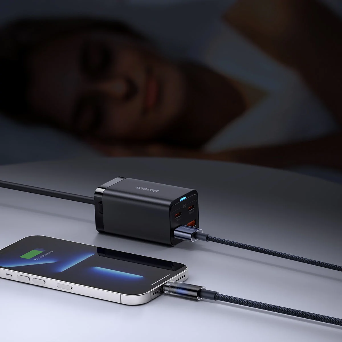 Picture of Baseus Lightning Explorer Series Auto Power-Off Fast Charging Data Cable USB to IP 2.4A