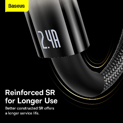 Picture of Baseus Lightning Explorer Series Auto Power-Off Fast Charging Data Cable USB to IP 2.4A