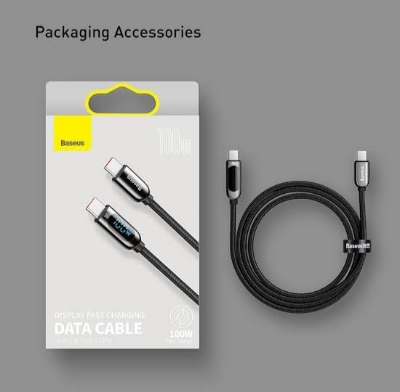 Picture of Baseus Display Fast Charging Data Cable Type-C to Type-C 100W 1m