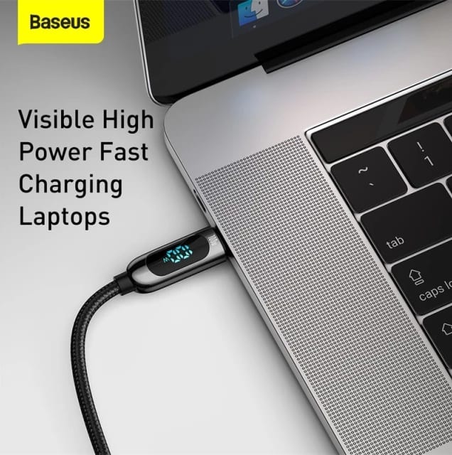 Picture of Baseus Display Fast Charging Data Cable Type-C to Type-C 100W 1m