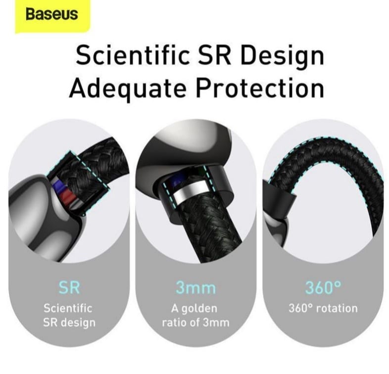 Picture of Baseus Display Fast Charging Data Cable Type-C to Type-C 100W 1m
