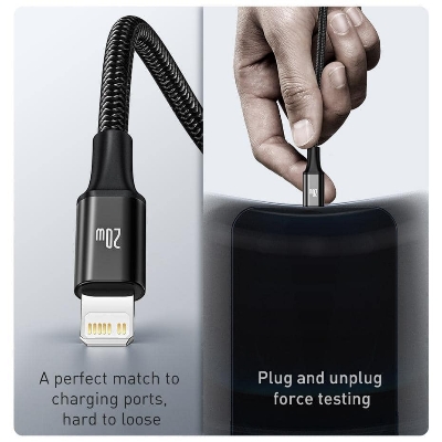 Picture of Baseus 3 In 1 USB Cable Fast Charge 3.5A Micro Type-C Cable Lightning Data Cable Quick Charge Forall phone