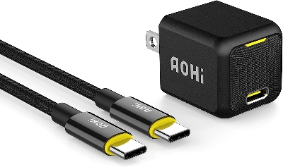 Picture of AOHI MAGCUBE 30W PD Fast Charger with USB-C to USB-C Cable