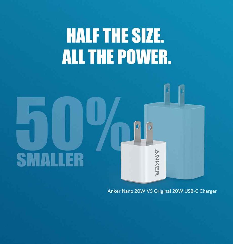 Picture of Anker Powerport PD Nano 20W USB C Wall Charger Type C Adapter