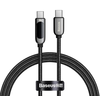 Picture of Baseus 1M 100W Smart Display Usb C To Usb C Type C Fast Charging Cable - Type C Cable