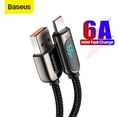 Picture of Baseus Display Fast Charging Data Cable USB to Type-C 66W