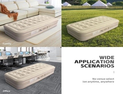 Picture of Inflatable Air Mattress Bed Built-In AC Air Pump