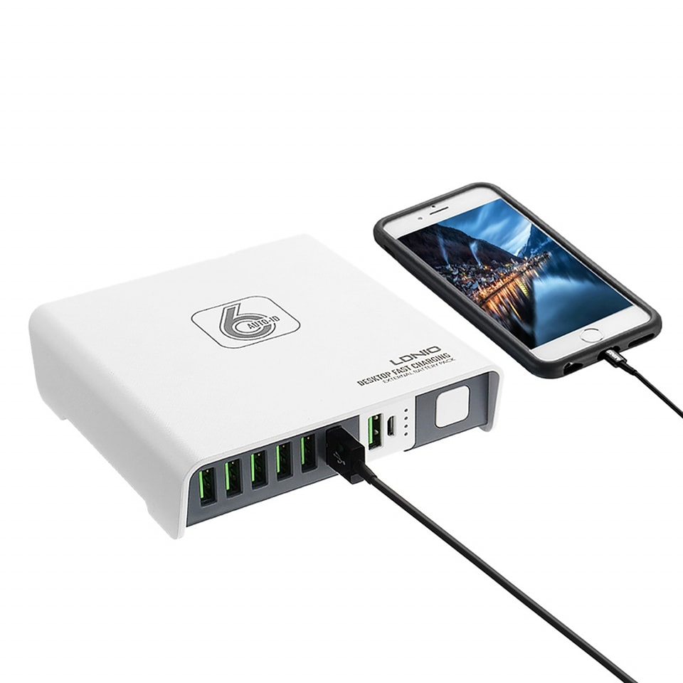 Picture of LDNIO A6802 Box Magical 6 USB Ports Charger with 2600mAh Power Bank