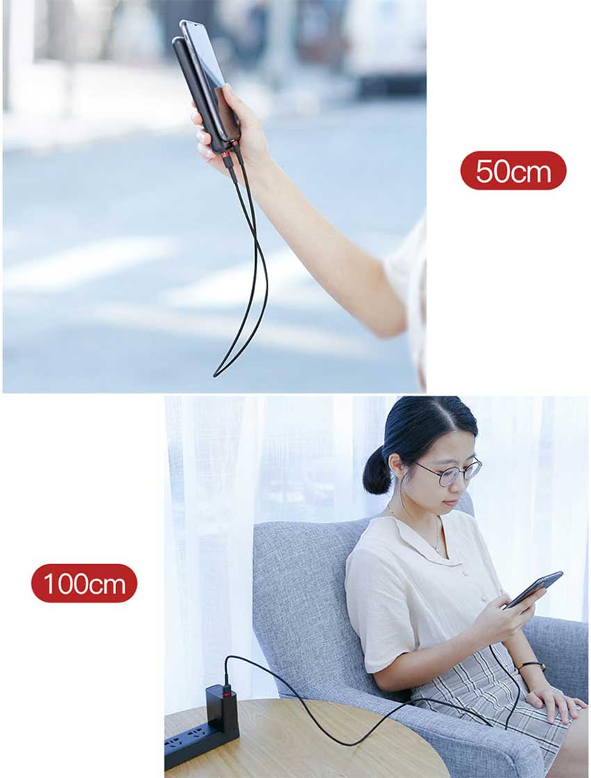 Picture of Baseus Cafule USB Cable to Lightning A-pple 1M