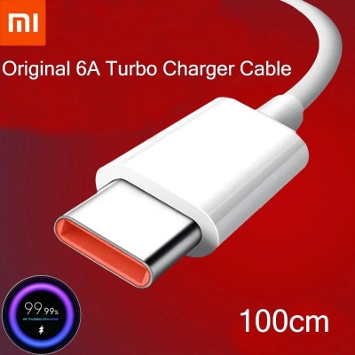 Picture of Xiaomi Type C 6A 33W Fast Charging Cable 1M, USB A to USB C, TPE Material, PD, QC Compatible