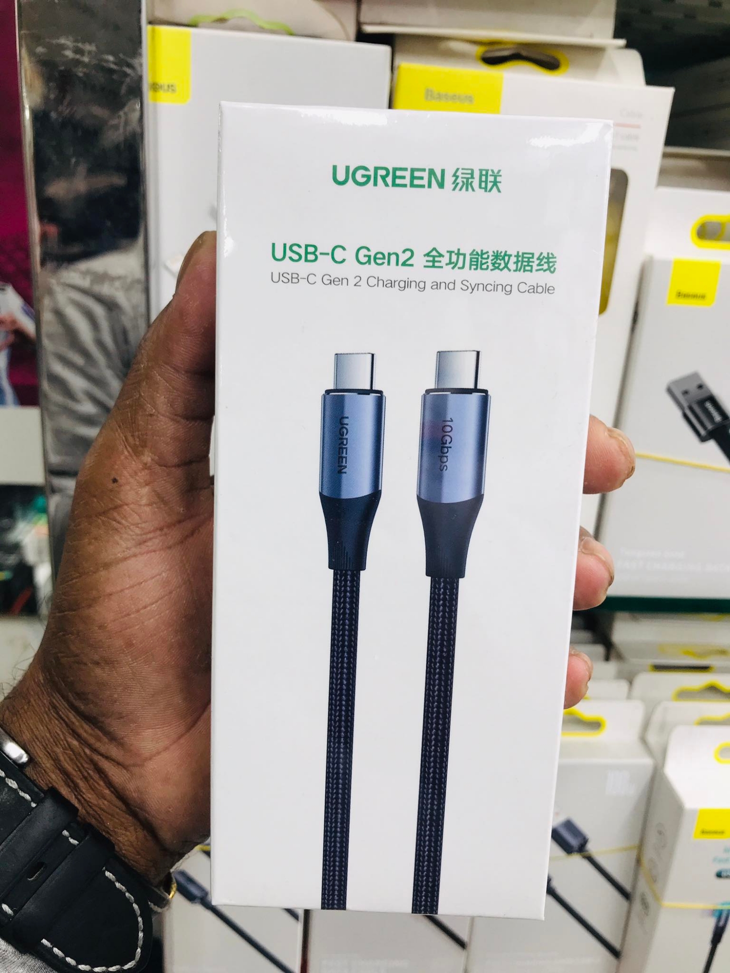 Picture of Ugreen USB-C to USB-C 100W USB3.2 Gen2 10Gbps Charger Cable (1M)