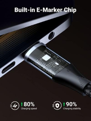 Picture of Ugreen USB-C to USB-C 100W USB3.2 Gen2 10Gbps Charger Cable (1M)