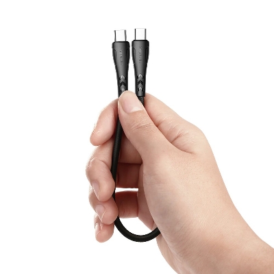 Picture of MCDODO Type-C to Type-C 60W PD Fast Charge Data Cable 0.2m - Cable Protector